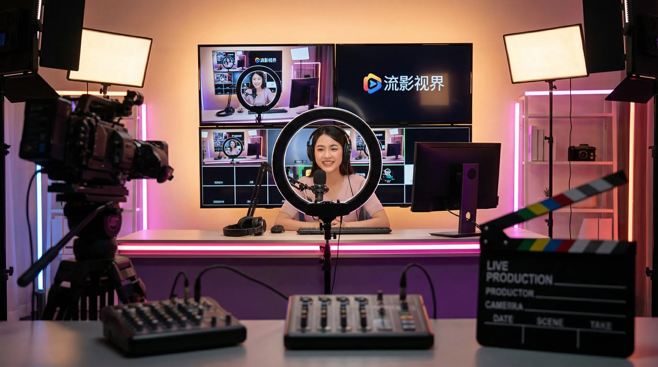 看片影视传媒平台宣传横幅